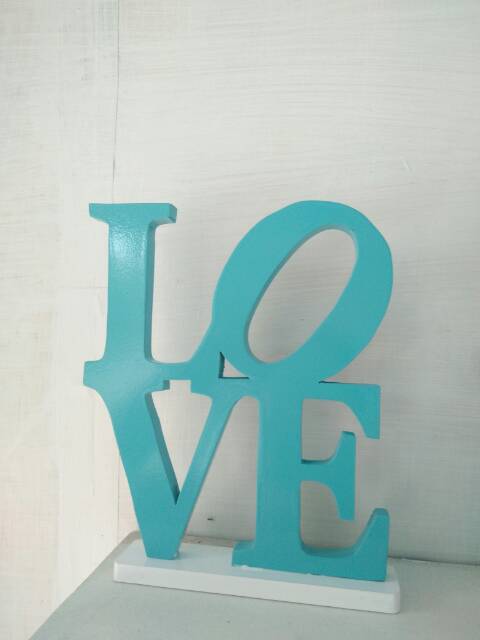 READY woodname LOVE Medium / tulisan kayu / hiasan kayu