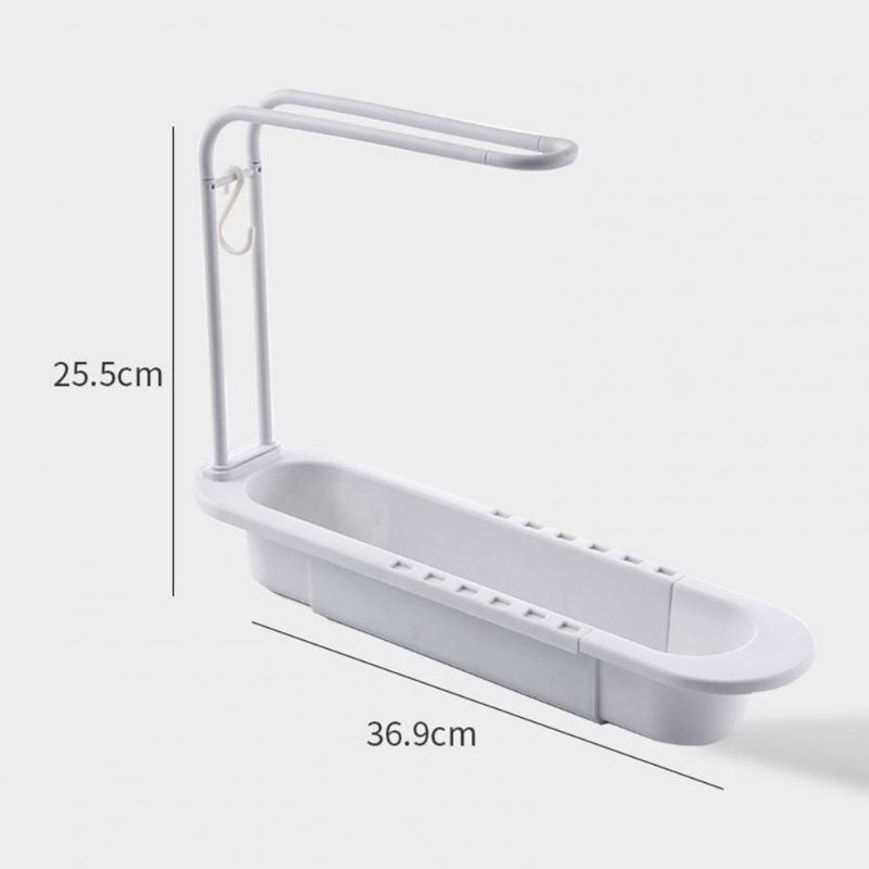 Rak Pengering Spons / Sabun / Handuk Model Dua Lapis Dapat Dilepas Untuk Wastafel Dapur / Kamar Mandi