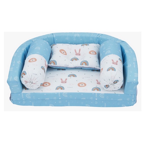 OMILAND KASUR LIPAT BUMPER + KELAMBU RAINBOW SERIES - OB211712