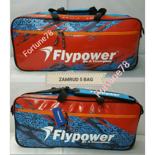 Tas Badminton Flypower - Red Blue - Zamrud 5 - Original