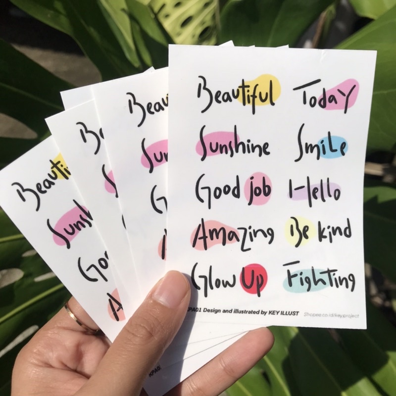 

sticker mood/ aesthetic sticker/ journal sticker by KEY ILLUST KP21