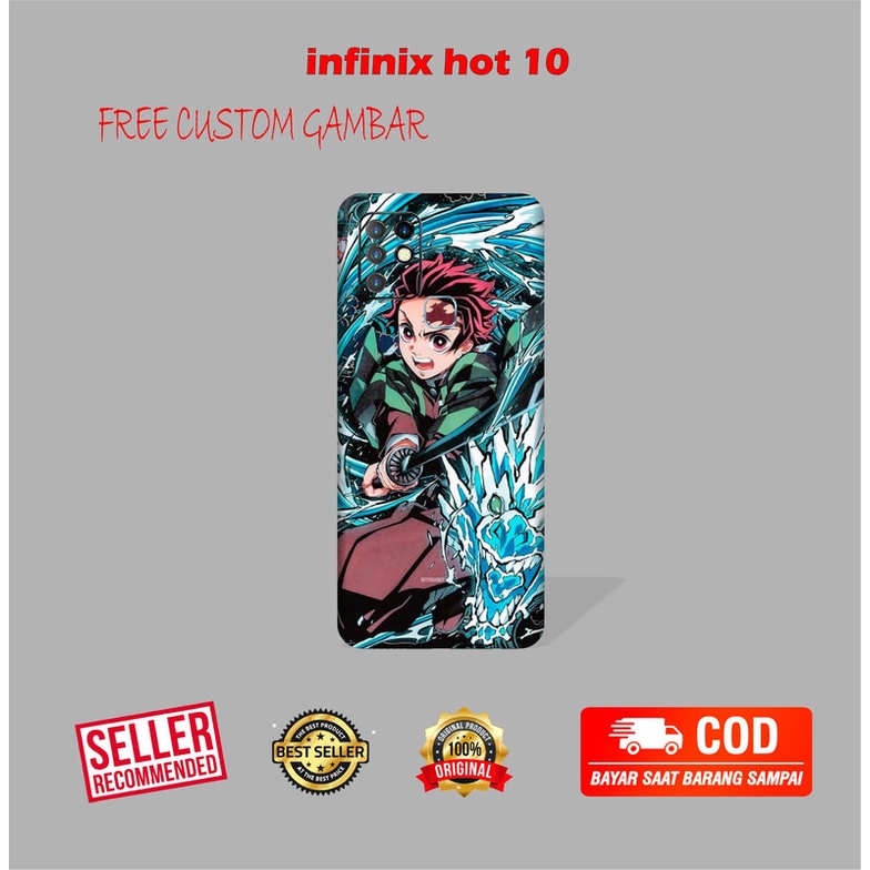 GARSKIN/STICKER HANDPHONE INFINIX HOT 10 CUSTOM