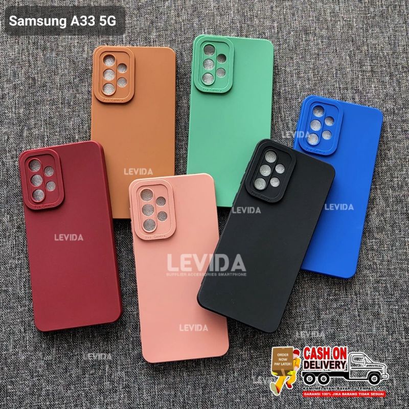 SAMSUNG  A33 5G CASE PRO CAMERA MACARON CASING SOFTCASE SILIKON