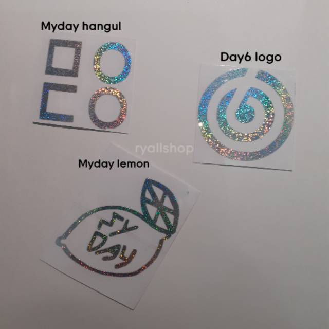 

Sticker hologram Day6 Myday Logo decal even of day