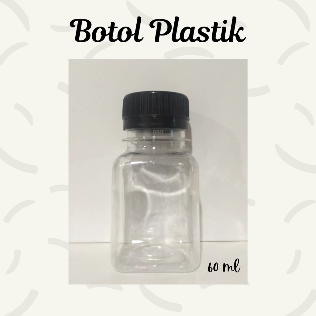 Botol Plastik 60ml / Botol Plastik Kecil / Botol Travel Size