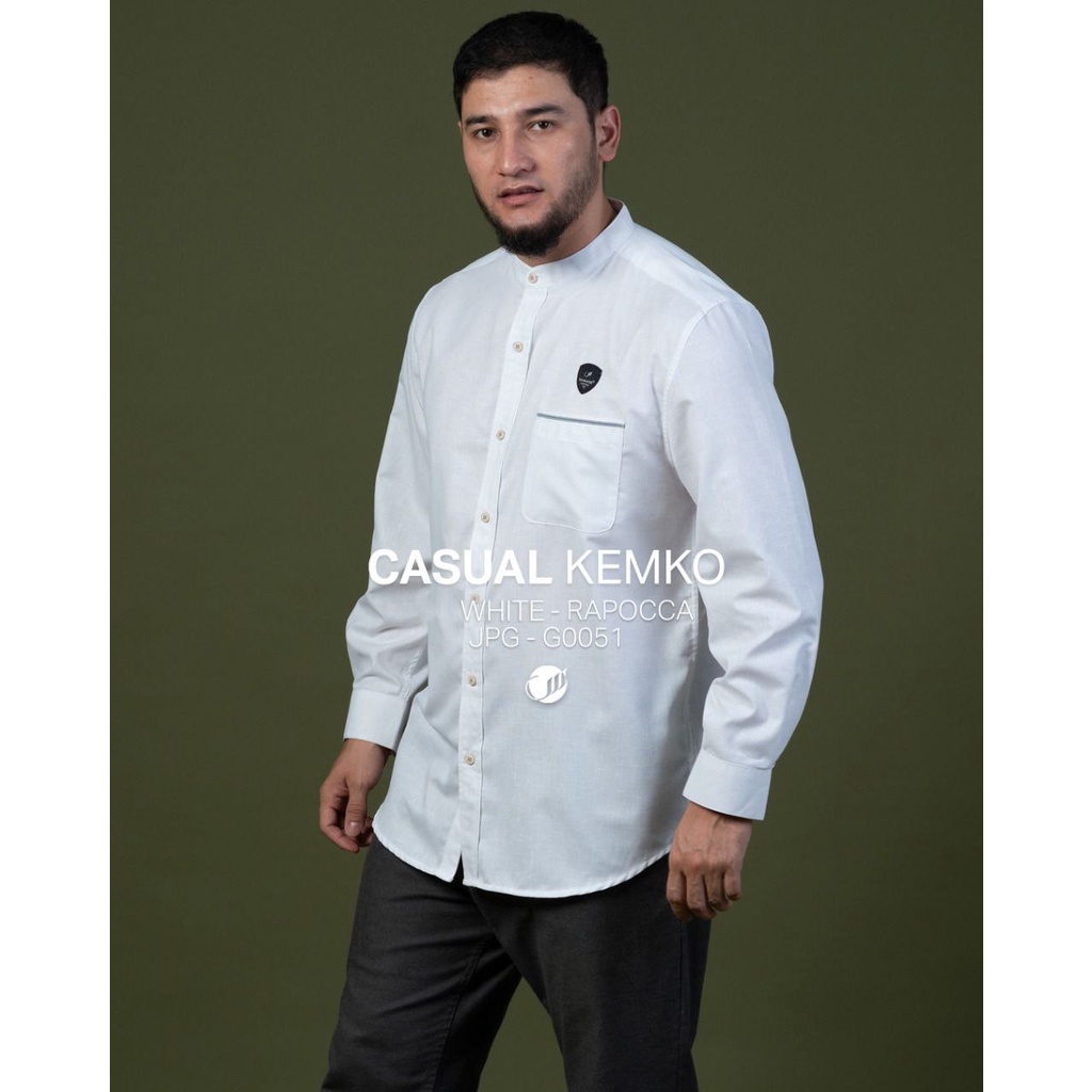 SAMASE Kemko Casual Lengan Panjang XXL G005 - White