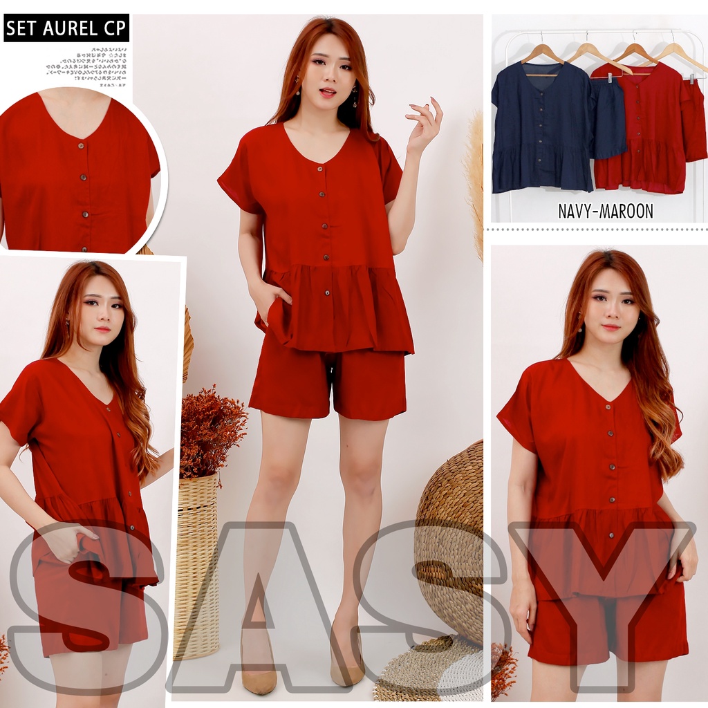 COD SETELAN RAYON CELANA PENDEK / SETELAN WANITA KEKINIAN CELANA PENDEK / SETELAN PIYAMA / PIYAMA CELANA PENDEK /  BAJU SANTAI WANITA / BUSUI FRIENDLY / SETELAN WANITA KEKINIAN KOREAN STYLE / ONE SET KOREA STYLE