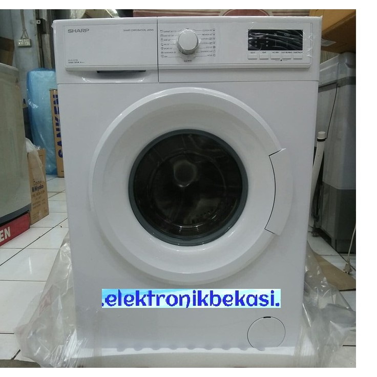 MESIN CUCI SHARP 1073 / MESIN CUCI SHARP FRONT LODING 1073 / MESIN CUCI SHARP FRONT LODING 7KG ES-FL