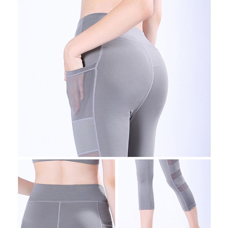 Yoga Legging Celana Sport Wanita High Waist Polos Import High Quality KZ865