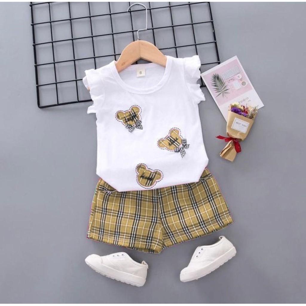 Setelan anak perempuan baju kaos anak perempuan 1-5 Tahun lucu