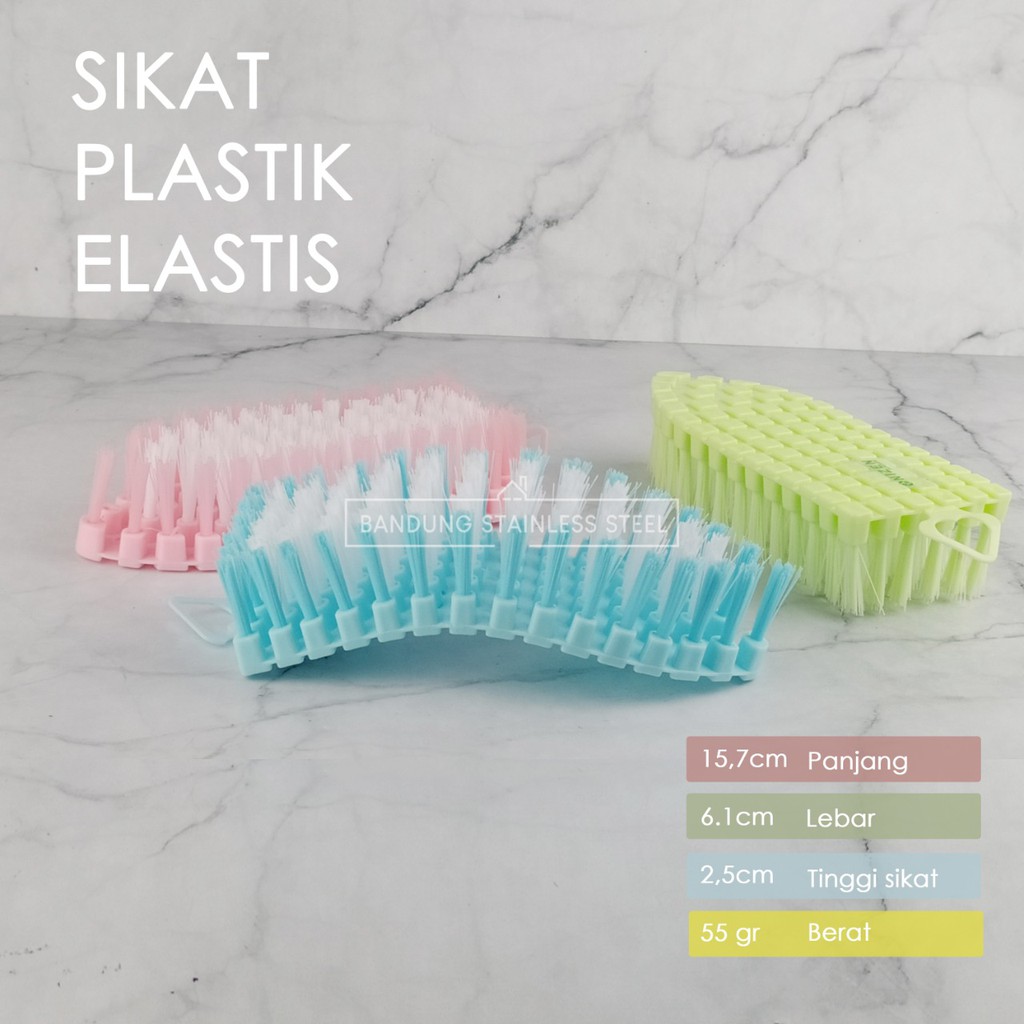 Sikat Wc Kamar Mandi Elastis Dapur Closet Lengkung Flexsible Wastafel