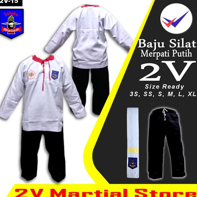 Seragam Silat Merpati Putih Baju Mp Dengan Bet Merpati Putih