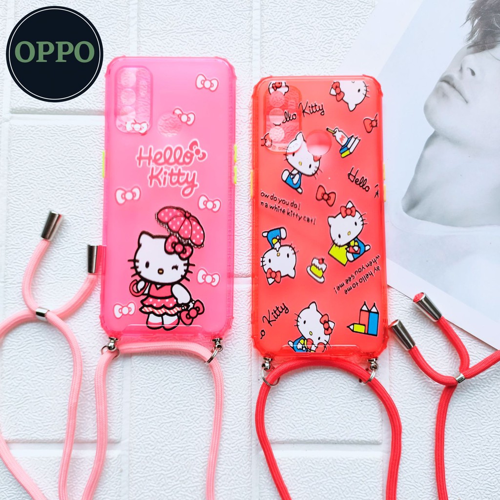Lens Cover Case OPPO  - Lanyard Sling Silikon OPPO F11 F11 Pro Reno 4 Reno 4F Reno 5 Reno 5F