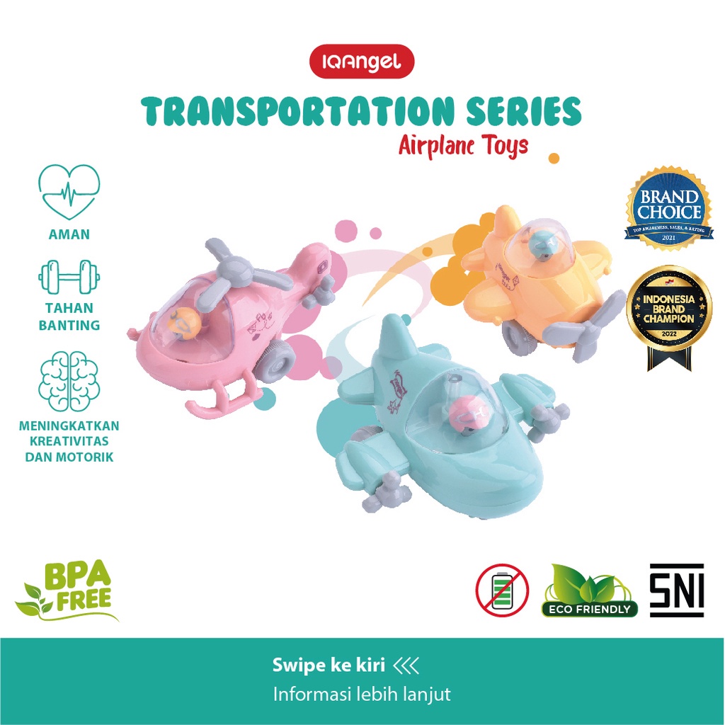 IQangel Transportation Toys - Mainan Edukatif Sensori