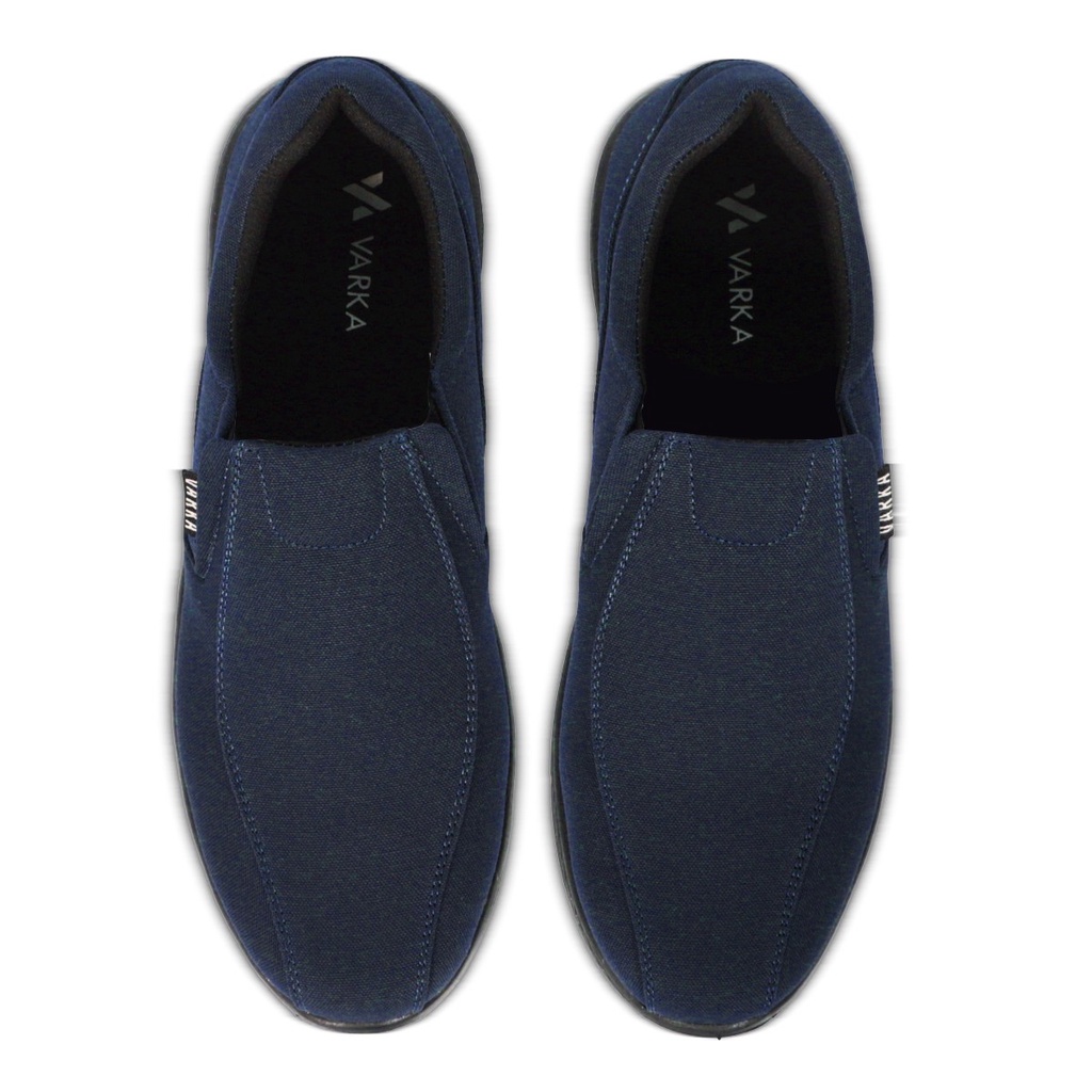 Sepatu Slip On Pria V 57714 Brand Varka Sepatu Kets Santai Jalan Jalan Harga Murah Berkualitas Warna Navy