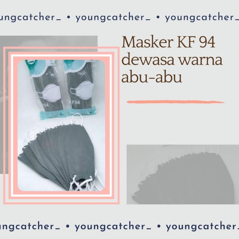 MASKER KF94 WARNA ABU