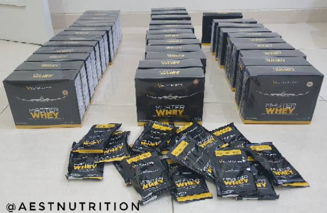 Vectorlabs Master Whey 12 Sachet Suplemen Susu Protein Whey Isolate Concentrate