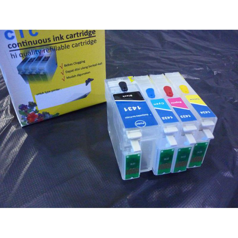 Cartridge isi ulang refillable epson CIC WF7511 WF7011 WF3521