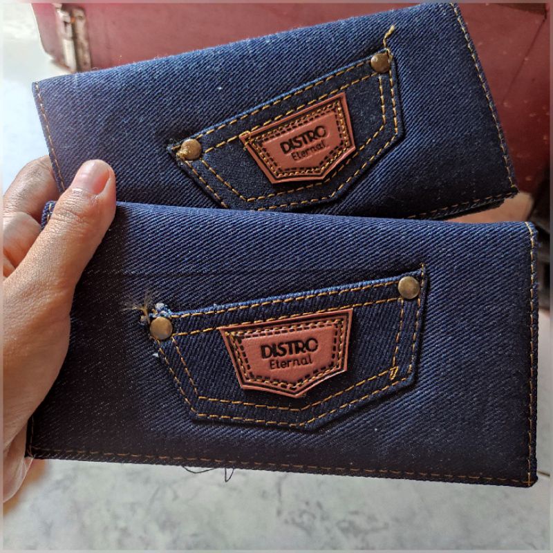 Dompet Pria Remaja Model Denim Panjang Murah Meriah