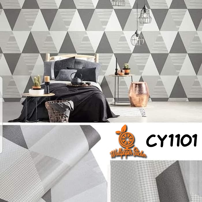 Wallpaper dinding Wallstiker kamar tidur Wallpaper hiasan dinding Wallpaper aestetic  45cm x 8m Wallstiker premium - WORLDDEKOR