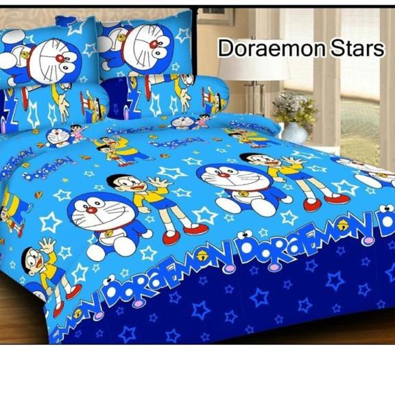 Terlaris.. [S160] Sprei Karakter Kartun Doraemon Hellokitty Keropi ukuran 160x200 SPREY KASUR