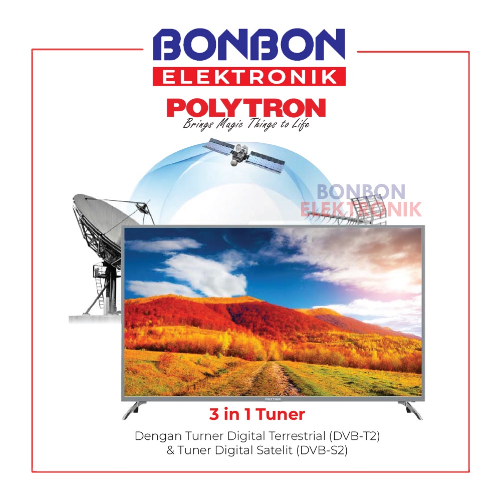 [PROMO] Polytron LED TV 55 Inch 4K UHD PLD 55US8850 DIGITAL ULTRA HD