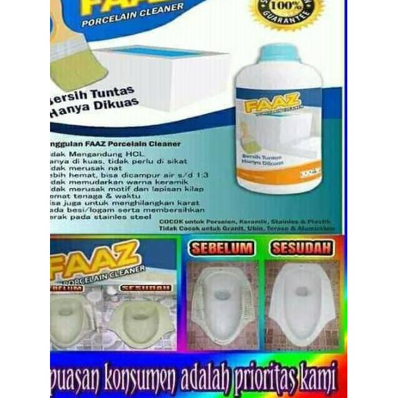 $Grosir FAAz pembersih kerak kamar mandi NOn HCl - Bagus