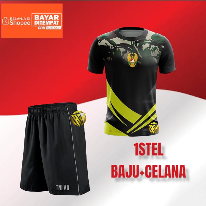 setelan olahraga jersey tni ad terbaru baju olahraga tni ad terbaru termurah bisa cod