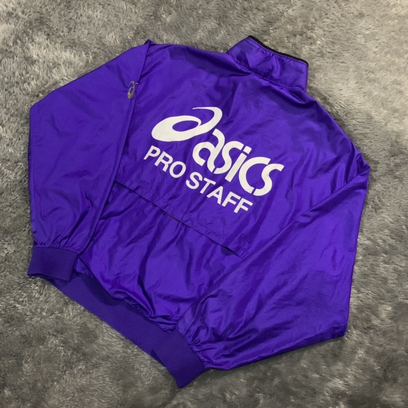 Vtg jaket asics big logo