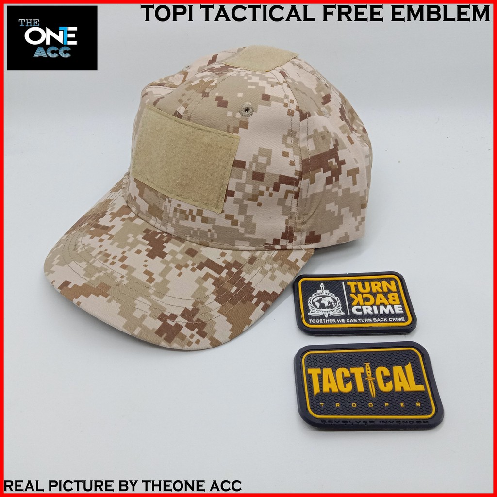 Topi Tactical Free Emblem Murah Topi army
