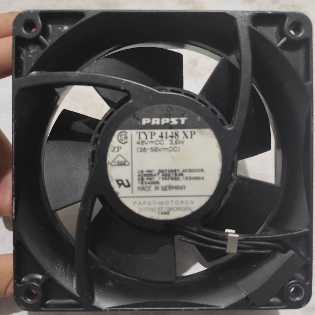 Fan papst dc 48v 3.6w high speed 12cm
