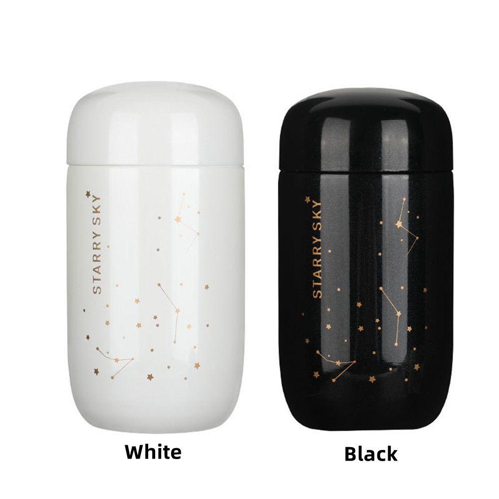 TOP Mug Kopi 200ml Couple Starry Sky Botol Air Anti Bocor