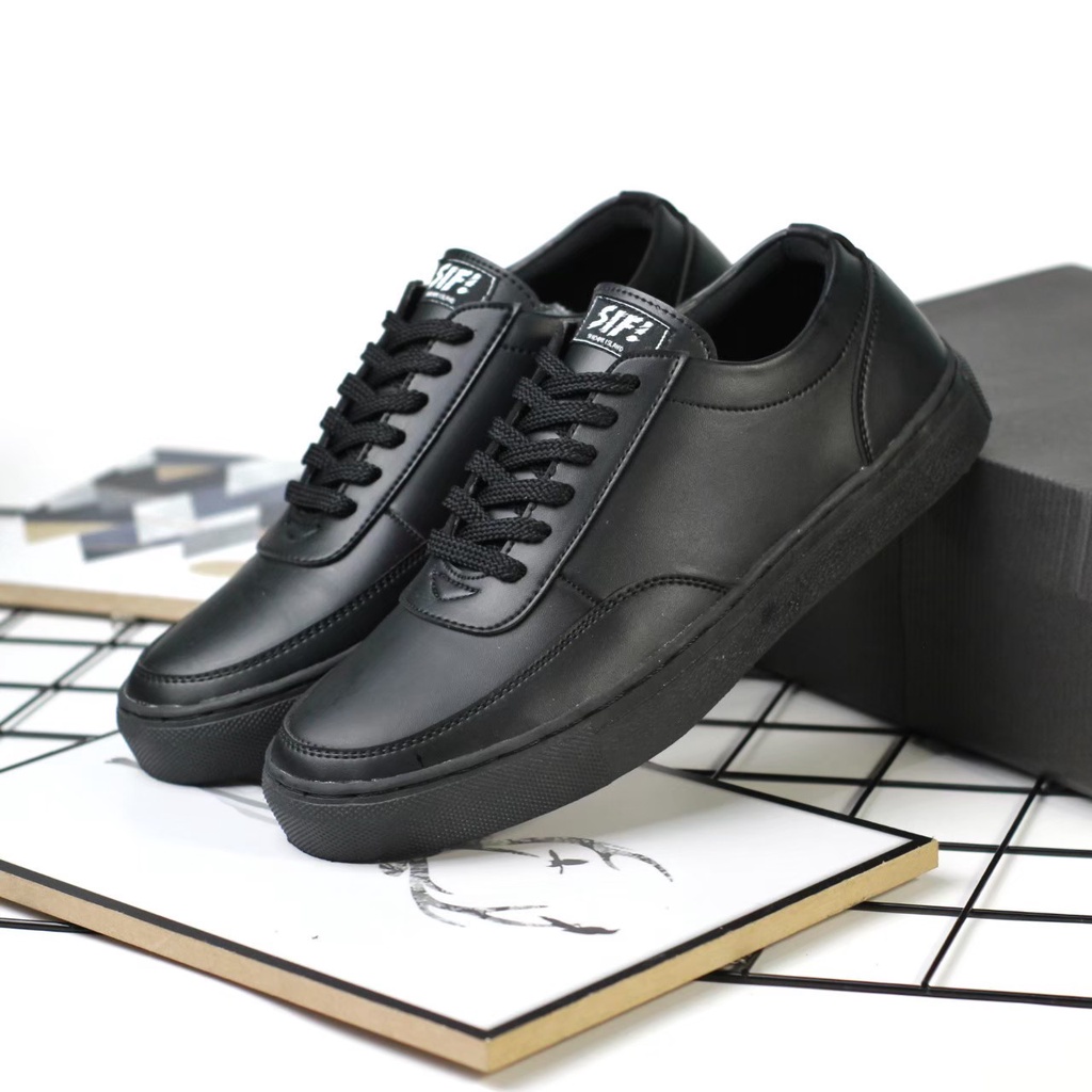 Enoz Sky Sepatu Formal Kasual Pria Original Kulit Sintetis PU Sapatu sneaker kerja sekolah kuliah cowo laki keren trendy modis mewah murah ori all size