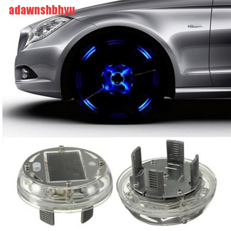 Lampu Led 12smd 4 Mode Flash Tenaga Surya Untuk Velg Mobil