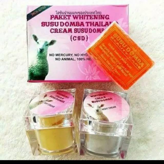 PAKET WHITENING SUSU DOMBA THAILAND HOLOGRAM ORI /CREAM SUSU DOMBA TERLARIS