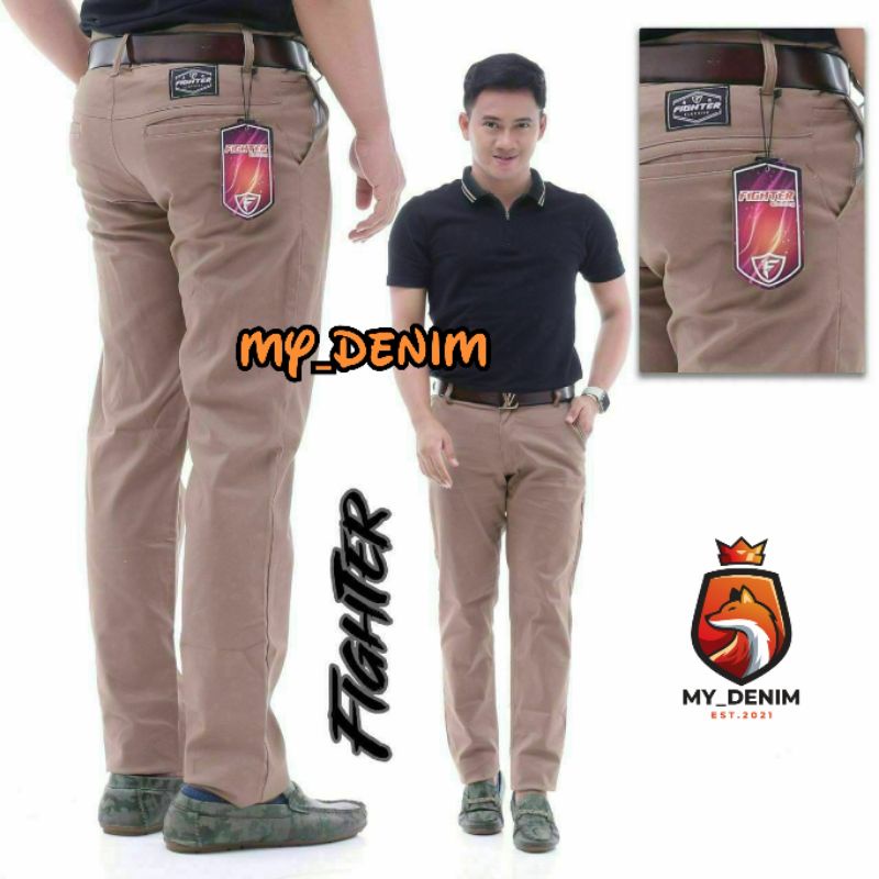 CELANA CHINO PANJANG PRIA FIGHTER