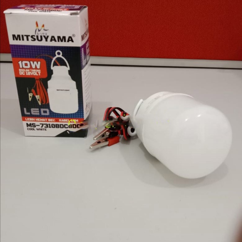 barangunik2021- Lampu Dc 12v 10w jepit Led Mitsuyama Ms 7310BDC 10watt model capsule/Bohlam Aki 10 watt