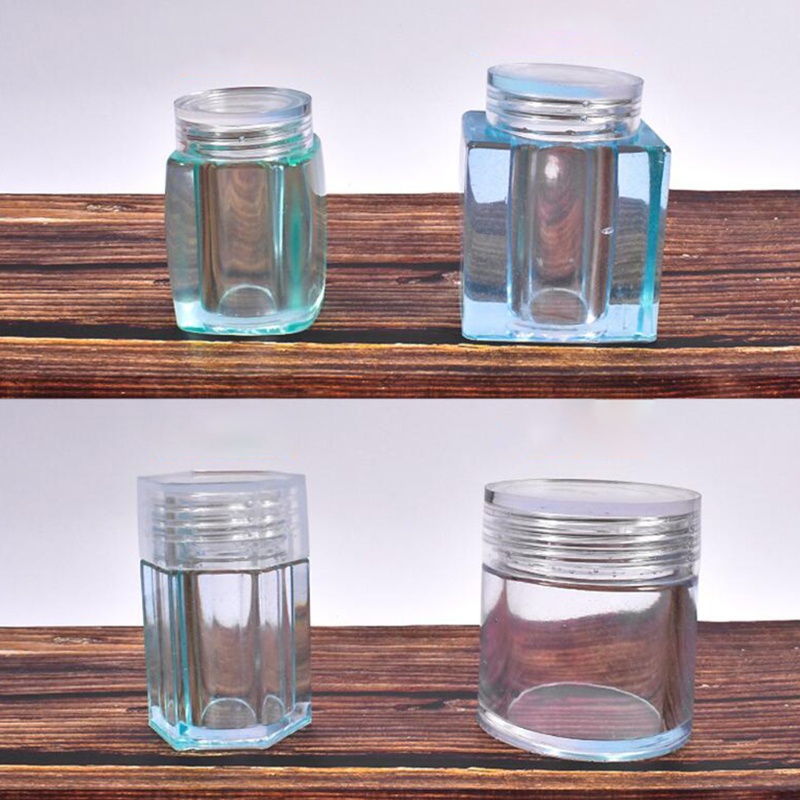 SIY  Storage Bottle Jar Crystal Resin Mold Sealed Container with Lid Silicone Mould