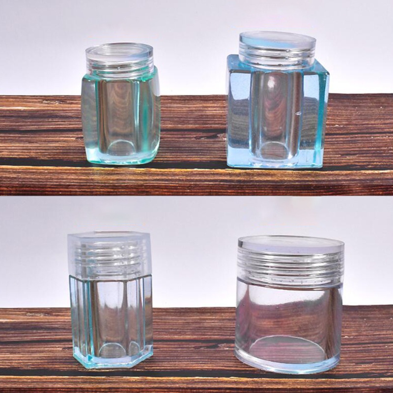 SIY  Storage Bottle Jar Crystal Resin Mold Sealed Container with Lid Silicone Mould