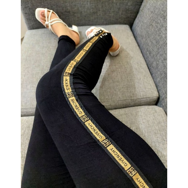 NEW LEGGING IMPORT ZIPPER GIVEN MOTE  COKLAT/LEGGING MURAH