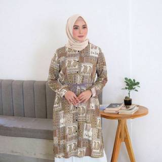 LEVINKHA ETNIK  TUNIK  BAJU  TUNIC ETNIC WANITA MUSLIM 