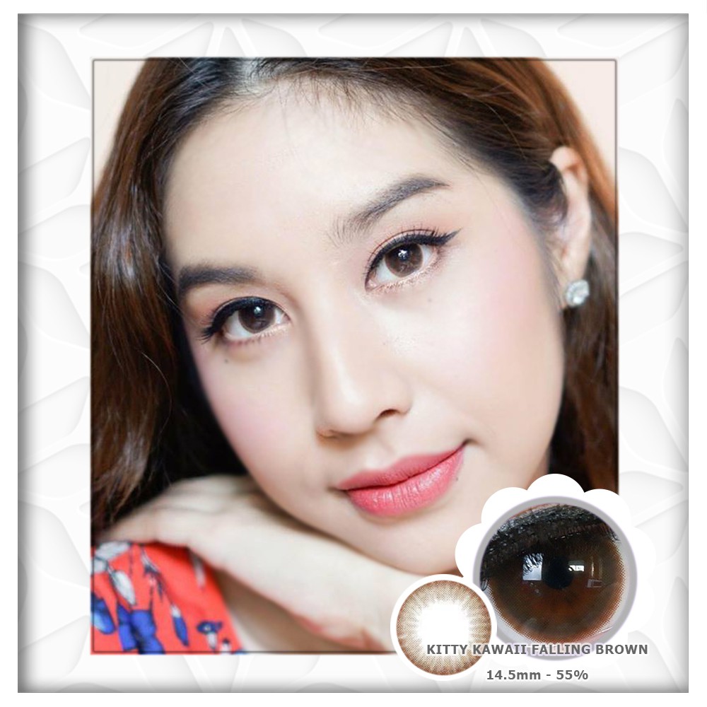 

SOFTLENS KITTY KAWAII FALLING BROWN