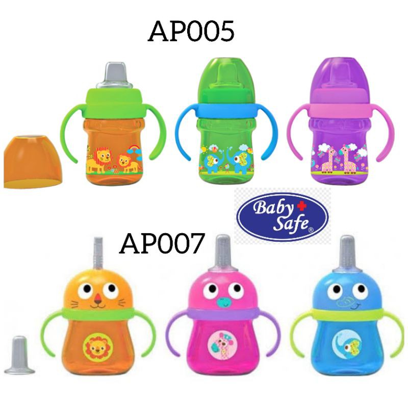 AP005 AP007 Botol Minum Bayi Training Cup Silikon Spout 125ml Baby Safe Anak