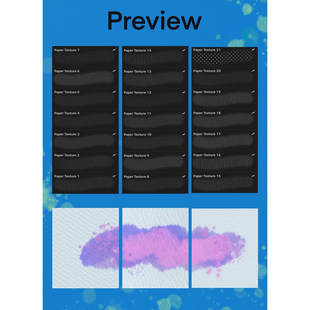 Procreate Brush - Procreate Paper &amp; Canvas Brushes