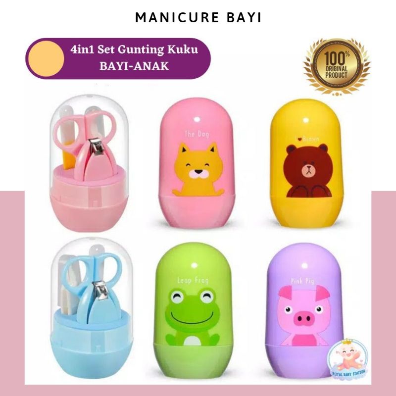 4in1 Manicure Set Gunting Kuku Bayi Anak