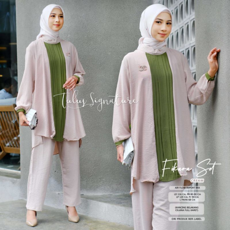 FIKARA SET BY TULUS SIGNATURE (SET MUSLIMAH) OneSet wanita