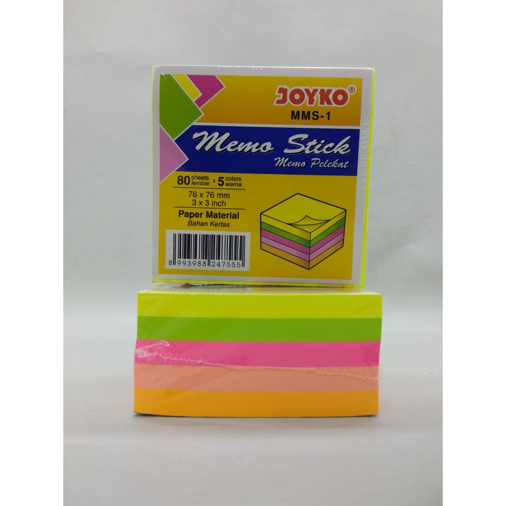 

Memo Stick sedang / Memo Pelekat / Sticky notes sedang Joyko MMS-1