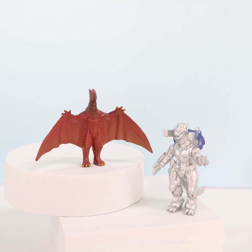 LANFY Godzilla Action Figure Kid Hadiah Mainan Anak 3-6CM Dinosaurus Desktop Ornamen Model Mainan Triceratops Dekorasi Patung Anime