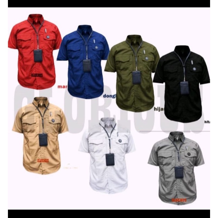 Kemeja tactical kemeja reskim kemeja m-tac jumbo lengan pendek size jumbo