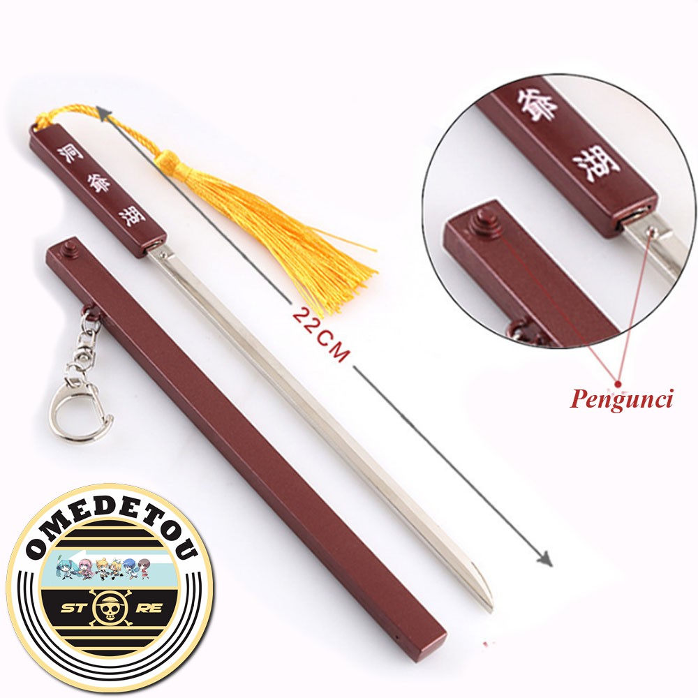 Keychain Anime Gintama - Pedang Hoshikudaki Gintoki